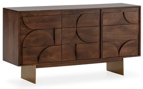 Barna mangófa komód 145x76x40 cm Trisha – MOME