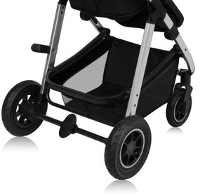 Lionelo - Kombinált 3 az 1-ben babakocsi AMBER fekete ezüst