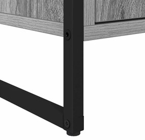 Széf fiókkal 2 pcs Szürke Sonoma 81 x 36 x 150.5 cm Faanyag