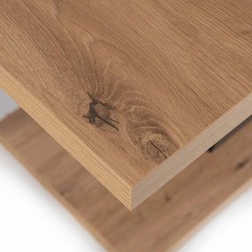 Kihúzható étkezőasztal 120–160 cm méretben, artisan tölgy/fekete színben CLARK