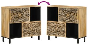 tömör mangófa tálalószekrény 80 x 33 x 75 cm