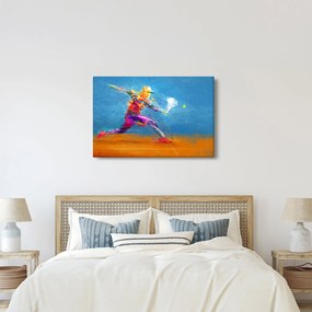 Kép - Festett teniszező (90x60 cm)