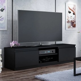 Baltrum RTV140 TV állvány, 140x36x40 cm, fekete