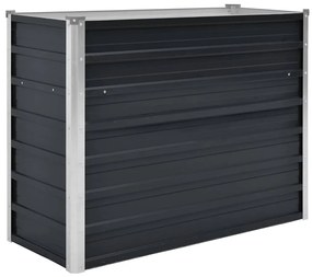 vidaXL antracitszürke horganyzott acél kerti magaságyás 100x40x77 cm