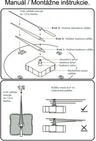 Modern, öntapadós falióra római számokkal - RÓMAI