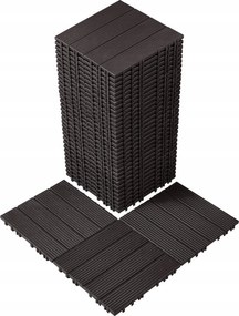 Teraszpadló Kompozit Padló Teraszhoz Barna 36 db