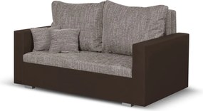 LEO Kétszemélyes kinyitható kanapé Barna/bronz