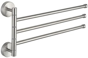 Mexen forgatható, tripla törölköző fogas, Króm - 7039243-00