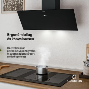 Klarstein Laurel ferde páraelszívó | elszívó és keringtető üzemmód | biztonsági üveg | 417m³/h | 90cm