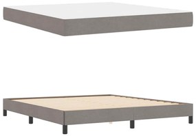 Boxrugós ágy matracmal Tópszínű 180 x 200 cm szövet