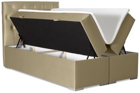 Franciaágy Boxspring 160 cm Ronda (arany) (tárolóhellyel). Akció -17%. 1044227