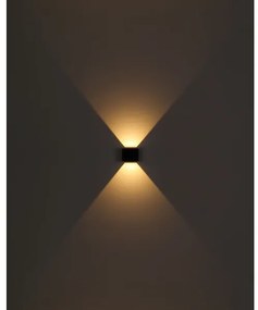 Globo 34168RB - LED Kültéri fali lámpa VERONIKA 2xLED/3W/230V IP44 fekete