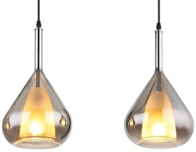 Globo 15542-3 - Csillár zsinóron GEEKY 3xE27/60W/230V fekete