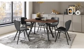 Kihúzható étkezőasztal ARTUR tölgy/fekete