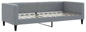 világosszürke kihúzható szövet heverő fiókokkal 100 x 200 cm