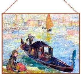 Renoir-Gondola Venice üvegkép, falikép