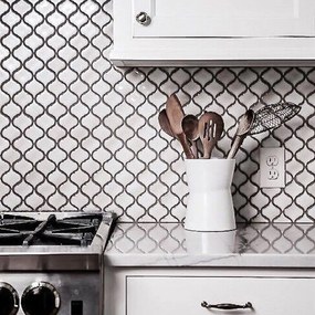 Mozaik dekorcsempe maroco 322159 White