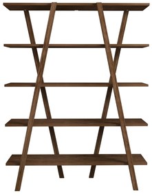 könyvespolc Perla - Walnut