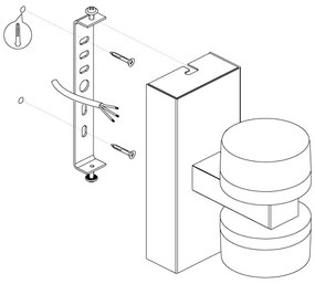 Eglo 96541-LED Dimmelhető fürdőszobai fali lámpa ROMENDO 2xLED/7,2W/ IP44