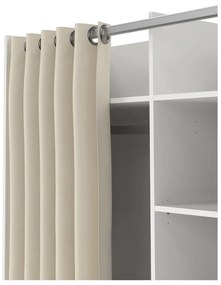 Fehér-bézs ruhásszekrény 100x160 cm Kit – Tvilum
