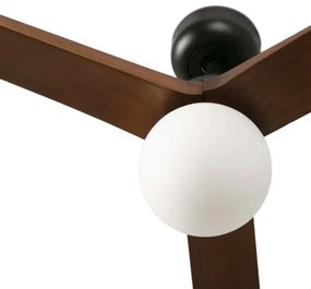 FARO 34276WT-11L - KLIM L vent. 1xE27/15W/230V dió/fekete, 150 cm WT+DO