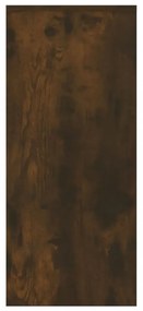 füstös tölgy színű szerelt fa tálalószekrény 102 x 33 x 75 cm