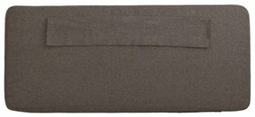 Kárpitozott fejtámla Barna és taupe 160 cm Tömör fenyőfa