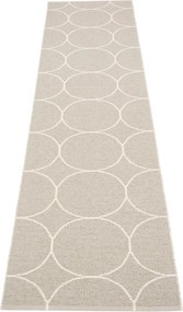 Krémszínű kültéri-beltéri futószőnyeg 70x300 cm Boo Linen – Pappelina