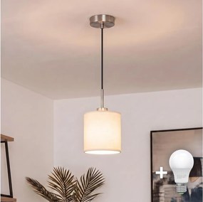 BRILAGI - NUBILA LED kábeles függeszték 1xE27/60W/230V, átm. 14 cm, fekete/krém