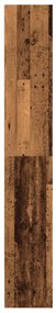 antik fa színű szerelt fa könyvszekrény 80 x 30 x 189 cm