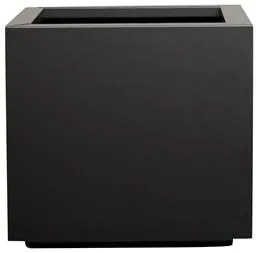 Szögletes önöntöző virágcserép STEEL PLUS, több változat - Hobby Flower méretek: 50 x 50 x 40, szín: antracit