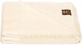 Pamut akril takaró 150x200 0293/2 krémszínű pléd ágytakaró