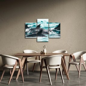 Kép - Delfinek az óceánban (90x60 cm)