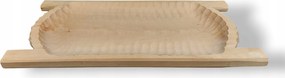 Fa vályú hegyvidéki tálca regionális ételek előételekhez 40x19x4cm