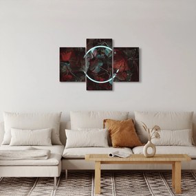 Kép - Neon kör a pálmafák között (90x60 cm)