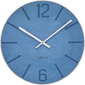 Kerek Kék Falióra Lavvu Natur Eco Mdf Handmade LCT5022 34 cm