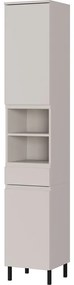 Krémszínű magas-keskeny fürdőszoba szekrény 34x190 cm Salinas – Germania