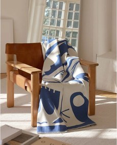 Kék takaró 165x200 cm Lino – noo.ma