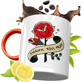 Narancssárga Bögre Anyák Napjára Ajándék fényképes nyomattal