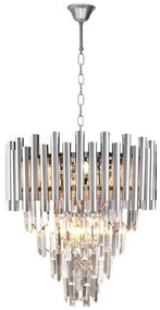 Kristály csillár láncon MADISON 9xE14/40W/230V króm