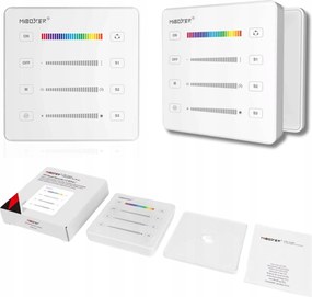 B6 Rf érintőpanel digitális Led szalaghoz WS2811 WS2812 WS2814 5-24V Fehér