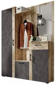Akasztós panel Trudy (old style wood + grafit). 1048430