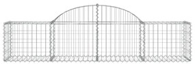 30 db íves horganyzott vas gabion kosár 200x50x40/60 cm