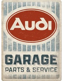 Fém tábla Audi Garage - Parts & Service