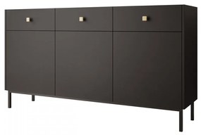 Komód Probazzo 3D3SZ (fekete + arany) . 1103670