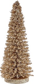 X-MAS csillámló fenyő 28 cm ,arany
