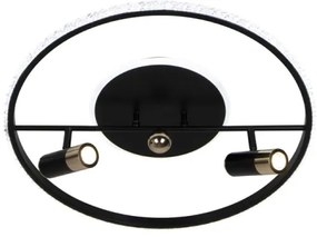 LED Dimmelhető mennyezeti lámpa LED/60W/230V 3000-6500K fekete + távirányítás