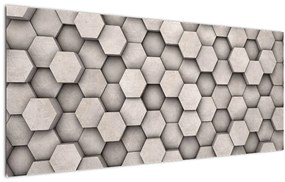 Kép - Hatszögek beton kivitelben (120x50 cm)