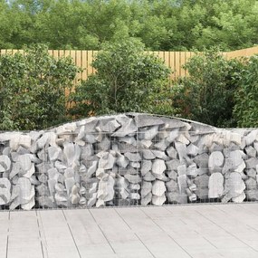 25 db íves horganyzott vas gabion kosár 400x50x80/100 cm