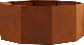 vidaXL Növénytartó Rozsdás 90 x 90 x 35 cm Időjárásálló acél